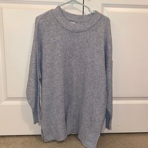 Gray Aerie Waffle Knit Sweater